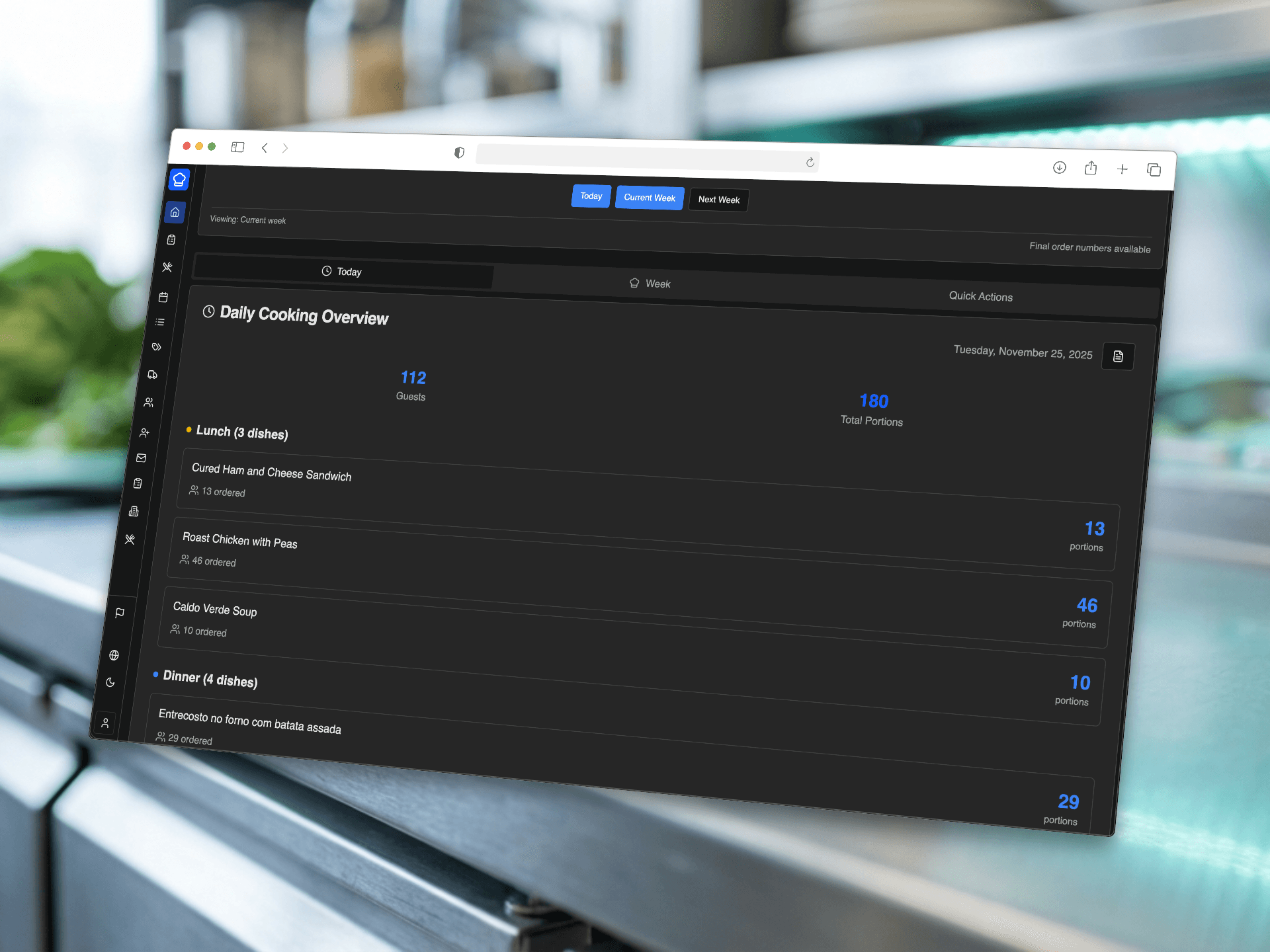 Morning Dashboard Shows Today's Numbers - Light Mode